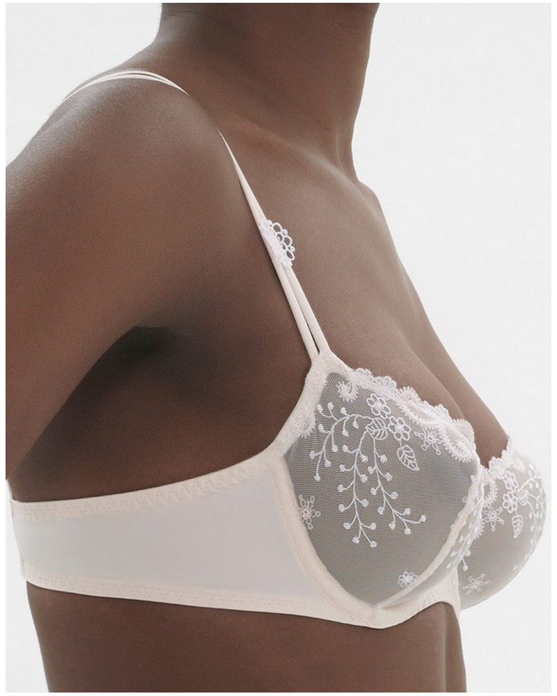 Soutien-Gorge Push-Up Simone Pérèle Delice - Tour 90, Couleur Poudre | Neuf Avec Étiquettes