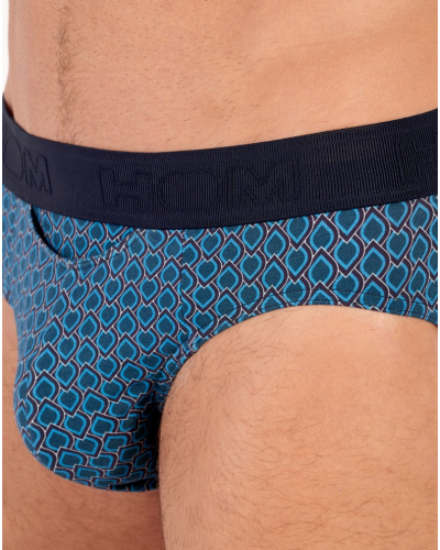 Mini slip HO1 HOM Martinez (Imprimé Bleu)