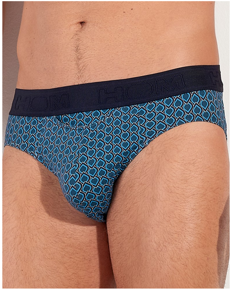 Mini calzoncillo HO1 HOM Martinez (Imprimé Bleu)