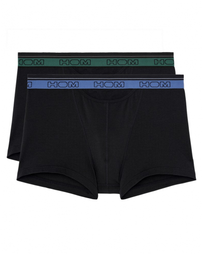 Set of 2 cotton boxers HOM Tiago (Black)