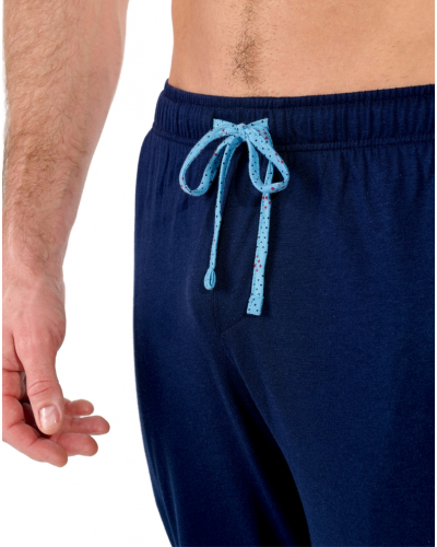 Long pajamas cotton HOM Walter (Imprimé Bleu)