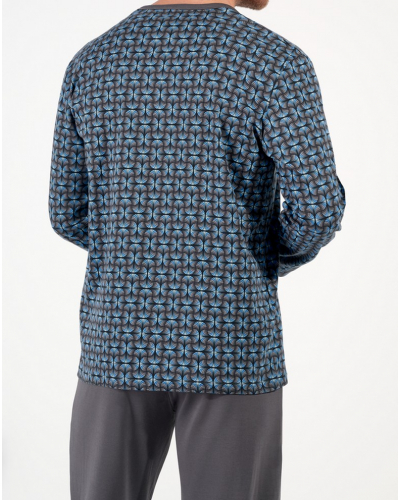 Pijama largo 100% algodón Interlock HOM Aloys (Papyrus)