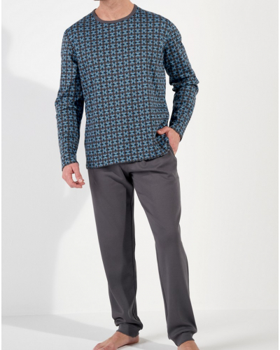 Pijama largo 100% algodón Interlock HOM Aloys (Papyrus)