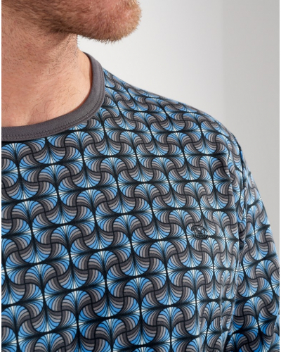 Pijama largo 100% algodón Interlock HOM Aloys (Papyrus)