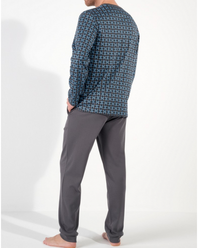 Pyjama long 100% coton Interlock HOM Aloys (Papyrus)