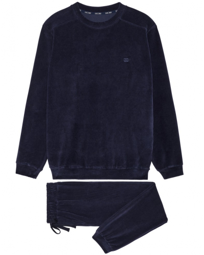Velvet tracksuit HOM Ronnie (Marine)