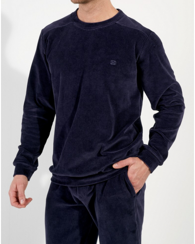 Velvet tracksuit HOM Ronnie (Marine)