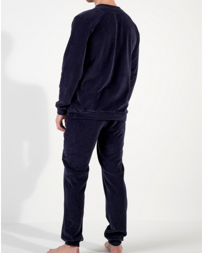 Velvet tracksuit HOM Ronnie (Marine)