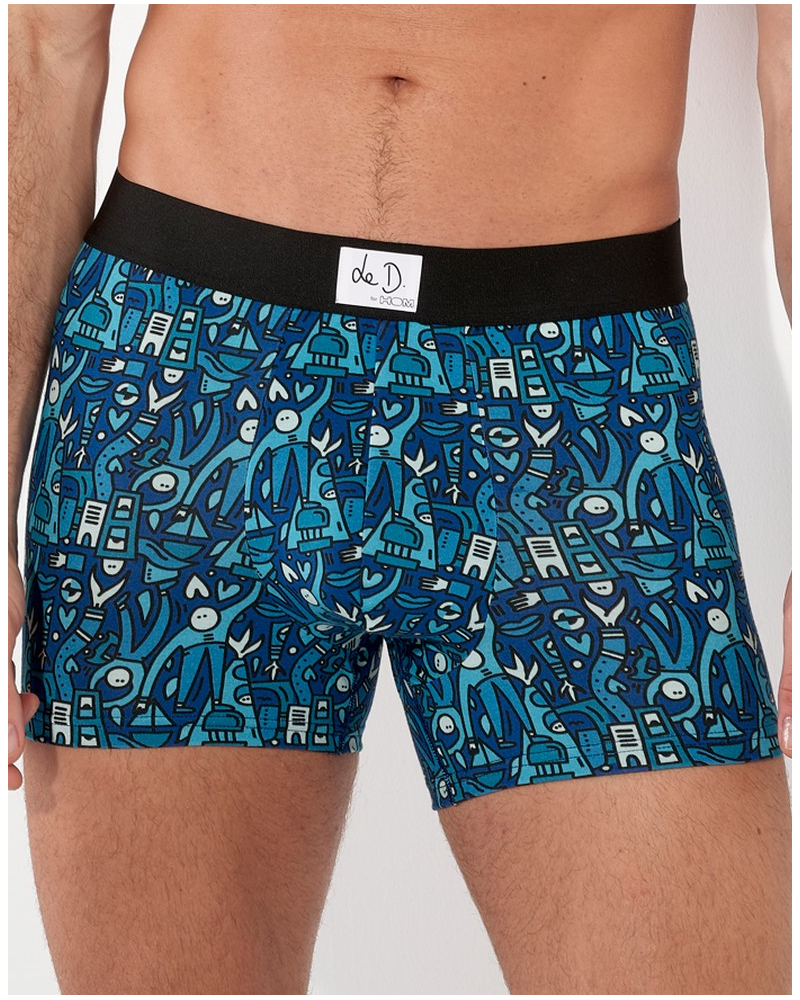 Boxer HOM x Le D Voyages (Bonhommes Bleus)