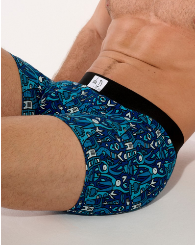 Boxer HOM x Le D Voyages (Bonhommes Bleus)