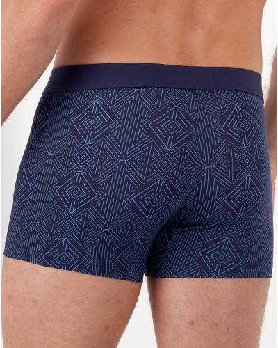 Boxer HO1 seamless waistband HOM Jay (Art Déco Bleu Marine)