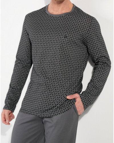 Pijama largo 100% Algodón HOM Waldorf (Imprimé Gris)