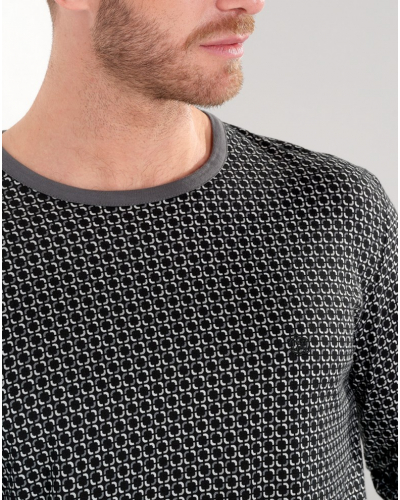 Pyjama long 100% Coton HOM Waldorf (Imprimé Gris)