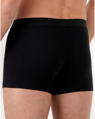 Paquete de 2 bóxers HO1 algodón HOM Neels (Noir/Imprimé Noir)