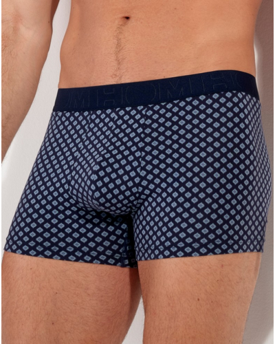 Lot de 3 boxers coton HOM John (Imprimé Marine/Bleu Marine)