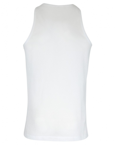 Tank top in airy cotton mesh Éminence White (Pack of 2)