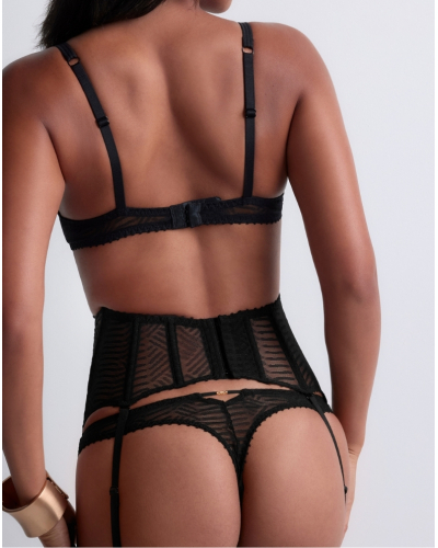 Underwired demi bra Aubade Vibes (Black)