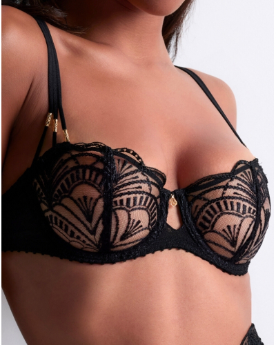 Sujetador corbeille con aros Aubade Vibes (Negro)