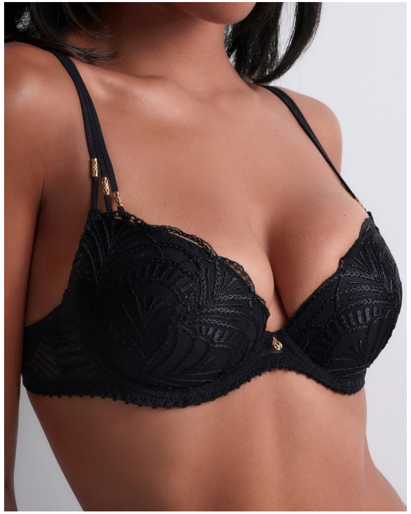 Plunge padded bra Aubade Vibes (Black)