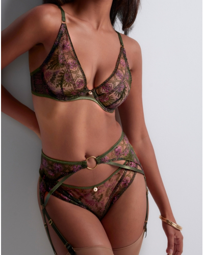 Soutien-gorge triangle avec armatures Aubade Sound of Heart (Dark Garden)