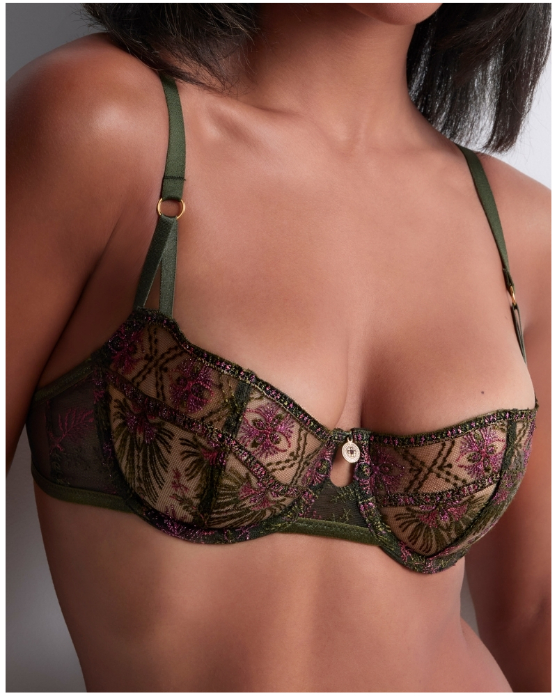 Soutien-gorge corbeille avec armatures Aubade Sound of Heart (Dark Garden)