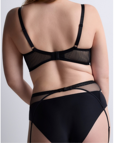 Portaligas Aubade Sheer Emotion (Negro)