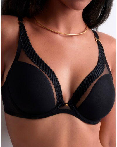 Soutien-gorge triangle armatures Aubade Sheer Emotion (Noir)