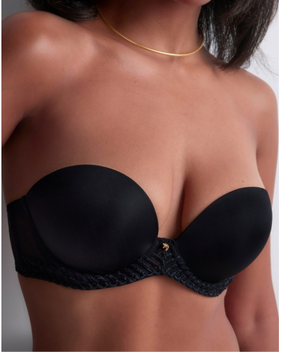 Strapless bra Aubade Sheer Emotion (Black)