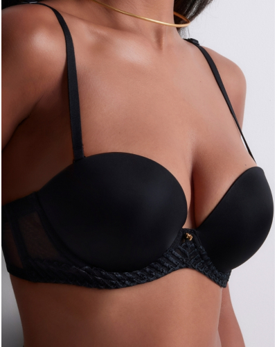 Sujetador sin tirantes plunge Aubade Sheer Emotion (Negro)