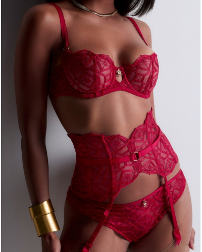Soutien-gorge corbeille armatures Aubade Sense of Illusion (Red Berry)