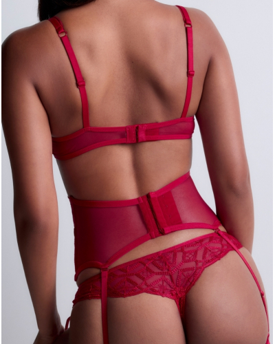 Sujetador corbeille con aros Aubade Sense of Illusion (Red Berry)