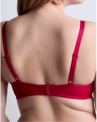 Plunge bra Aubade Sense of Illusion (Red Berry)