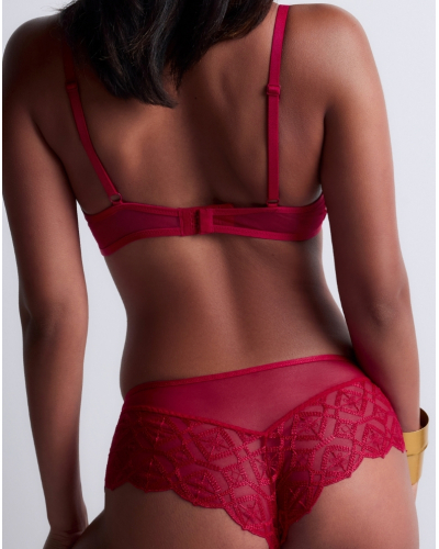 Plunge bra Aubade Sense of Illusion (Red Berry)