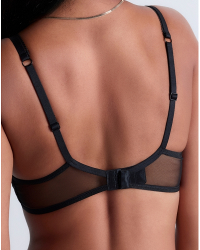 Soutien-gorge emboitant foulard Aubade Sense of Illusion (Noir)