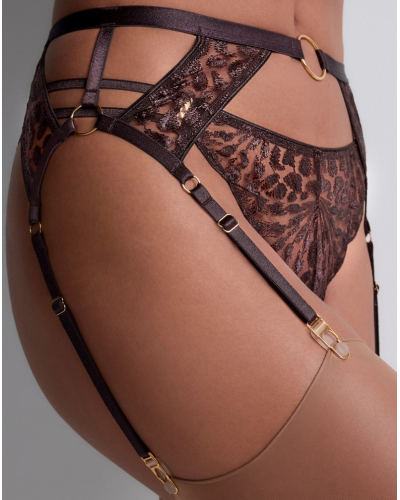 Portaligas Aubade Crazy In Love (Satin Brown)