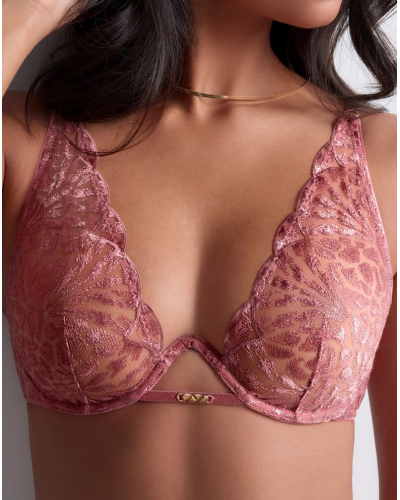 Soutien-gorge triangle mono-armature Aubade Crazy In Love (Warm Pink)