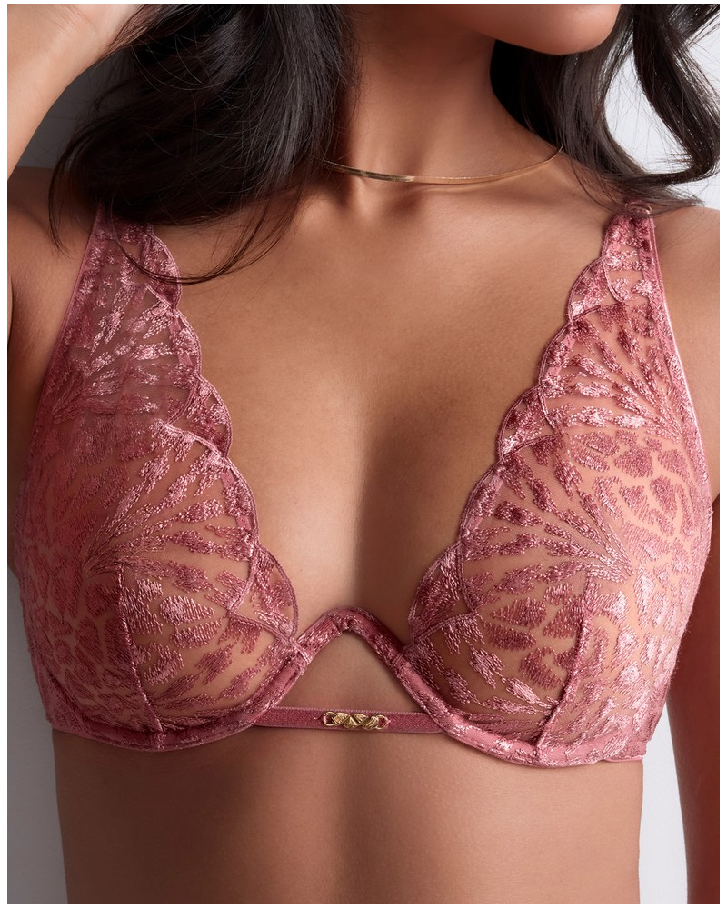 Soutien-gorge triangle mono-armature Aubade Crazy In Love (Warm Pink)