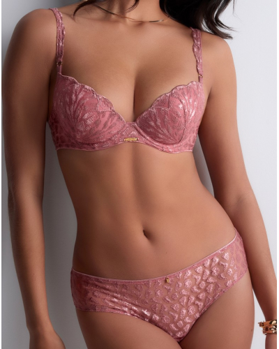 Soutien-gorge plunge coque Aubade Crazy In Love (Warm Pink)
