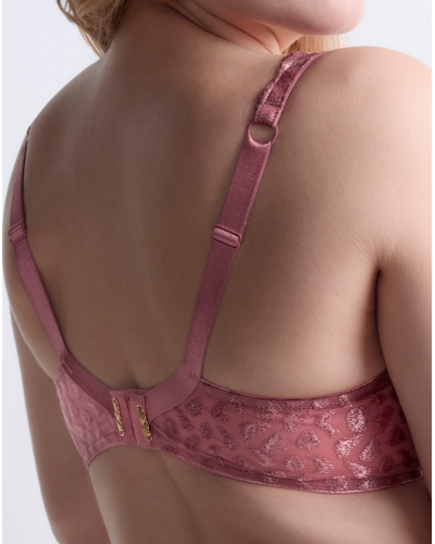 Plunge padded bra Aubade Crazy In Love (Warm Pink)