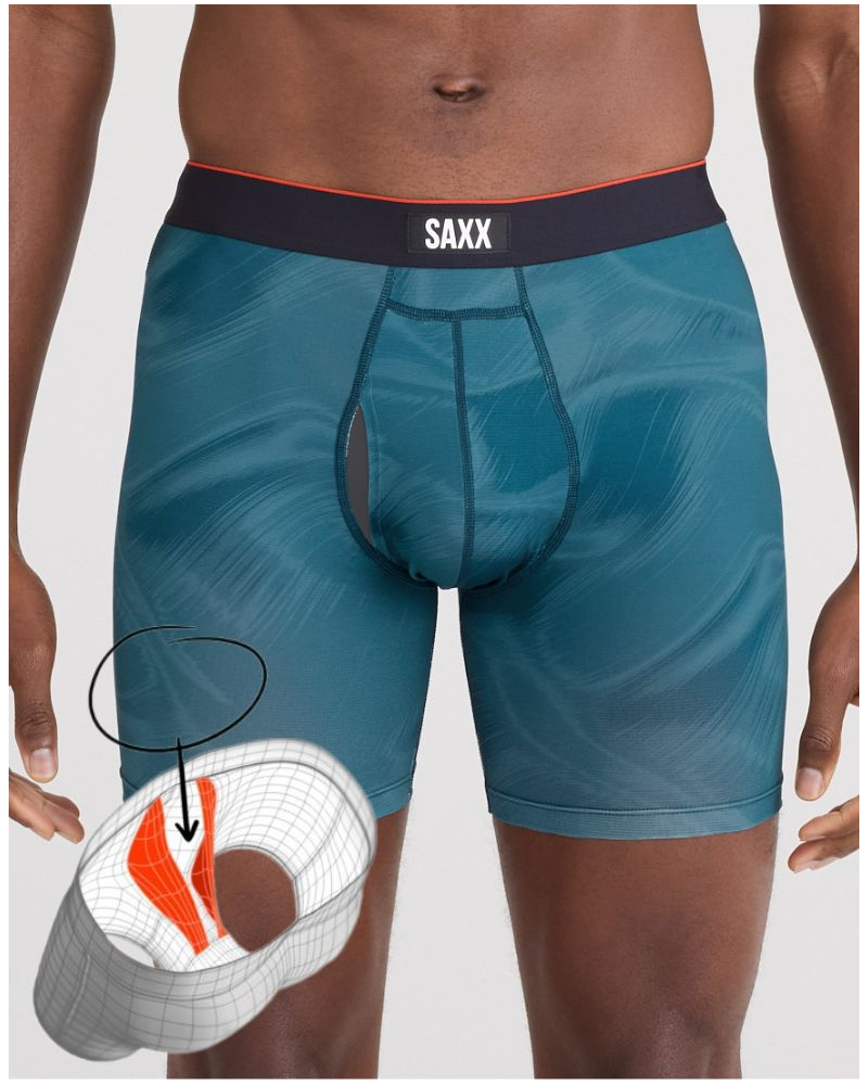 Boxer con bragueta Saxx Multi-sport Mesh (Camouflage Platine)