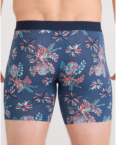 Bóxer con bragueta Saxx Vibe Xtra (Pineapple Tropic Indigo)