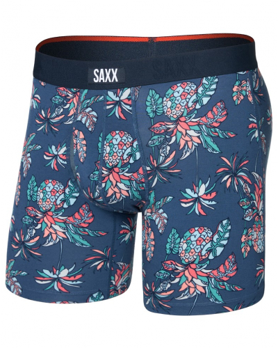 Boxer à braguette Saxx Vibe Xtra (Pineapple Tropic Indigo)