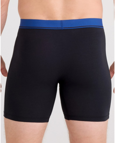 Lot de 3 boxers à braguette Saxx Essential Coton (Rouge/Marine/Turbulence)