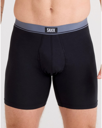 Lot de 3 boxers à braguette Saxx Essential Coton (Rouge/Marine/Turbulence)