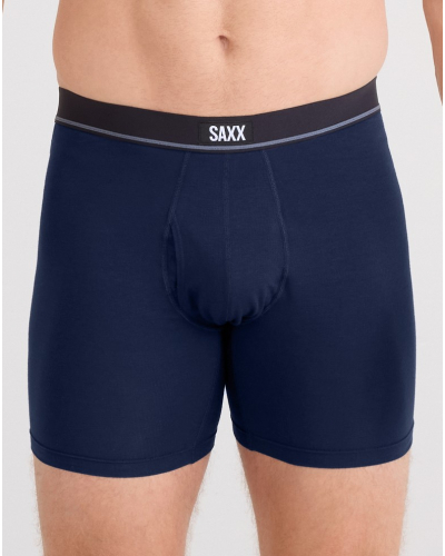 Lot de 3 boxers à braguette Saxx Essential Coton (Noir/Gris/Marine)