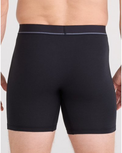 Lot de 3 boxers à braguette Saxx Essential Coton (Noir/Gris/Marine)