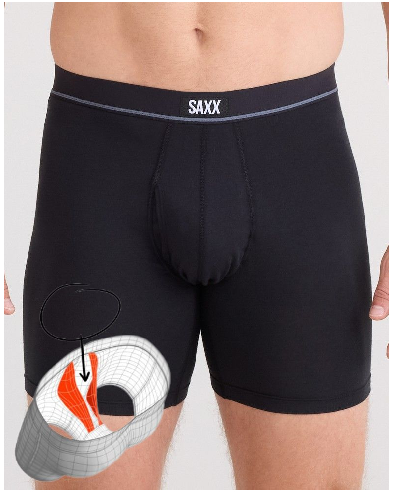 Boxer à bragette Saxx Essential Coton (Noir)