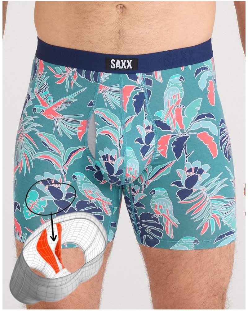 Boxer with fly Vibe Xtra Saxx (Island Tropic Seascape)