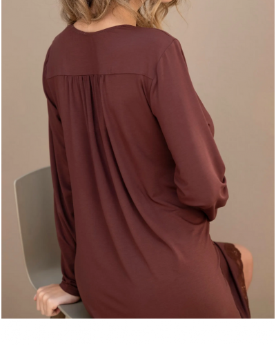 Nuisette manches longues bien-être Antigel Simply Perfect (Cappuccino)