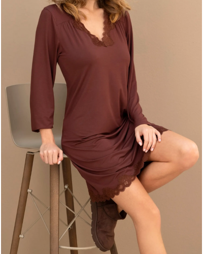 Nuisette manches longues bien-être Antigel Simply Perfect (Cappuccino)